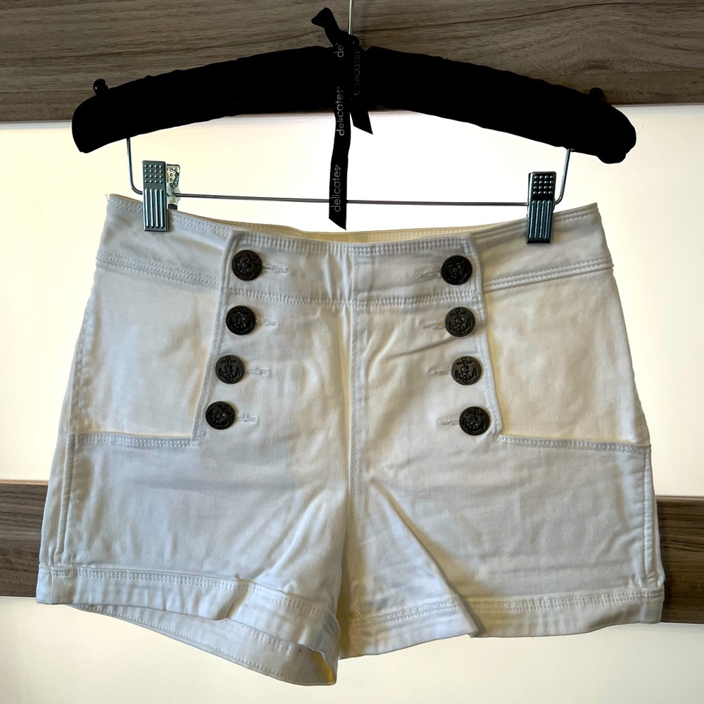 White sailor shorts